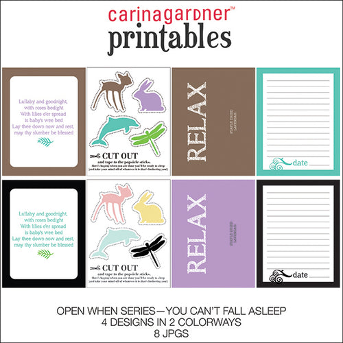 Open When Printable - You Can't Fall Asleep - Digital Download