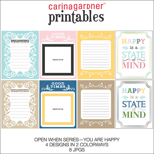 Open When Printable - You Are Happy - Digital Download
