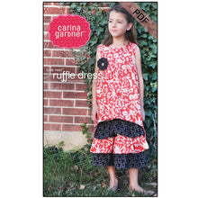 Load image into Gallery viewer, Love Nest Ruffle Dress Sewing Pattern PDF - Digital Download