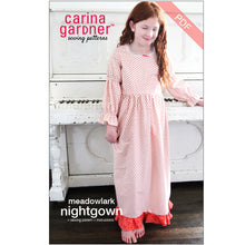 Load image into Gallery viewer, Meadowlark Nightgown Sewing Pattern PDF - Digital Download