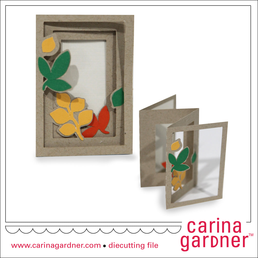 Leafy Accordion Card - Digital Download
