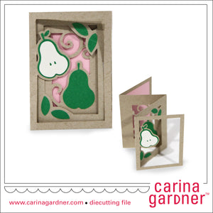 Pear Accordion Card - Digital Download