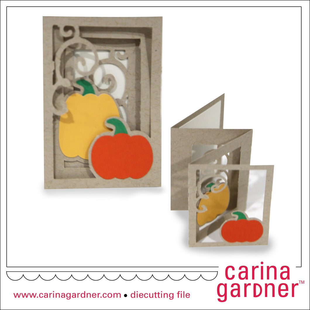 Pumpkin Patch Accordian Card - Digital Download