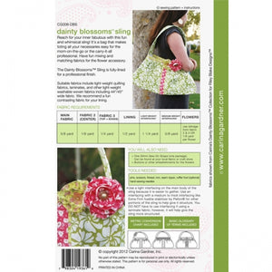 Dainty Blossoms Sling Sewing Pattern PDF - Digital Download